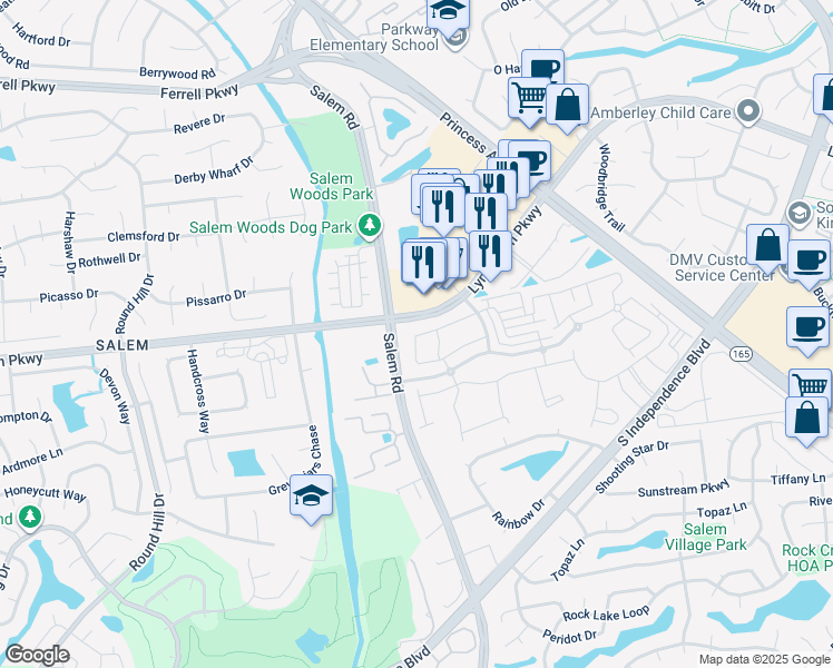 map of restaurants, bars, coffee shops, grocery stores, and more near 4296 Turnworth Arch in Virginia Beach