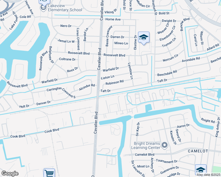 map of restaurants, bars, coffee shops, grocery stores, and more near 1010 Taft Drive in Portsmouth