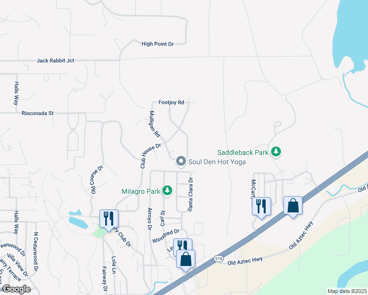 map of restaurants, bars, coffee shops, grocery stores, and more near 6451 Castle Rock Circle in Farmington