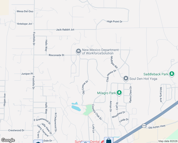 map of restaurants, bars, coffee shops, grocery stores, and more near 6420 Old Course Drive in Farmington
