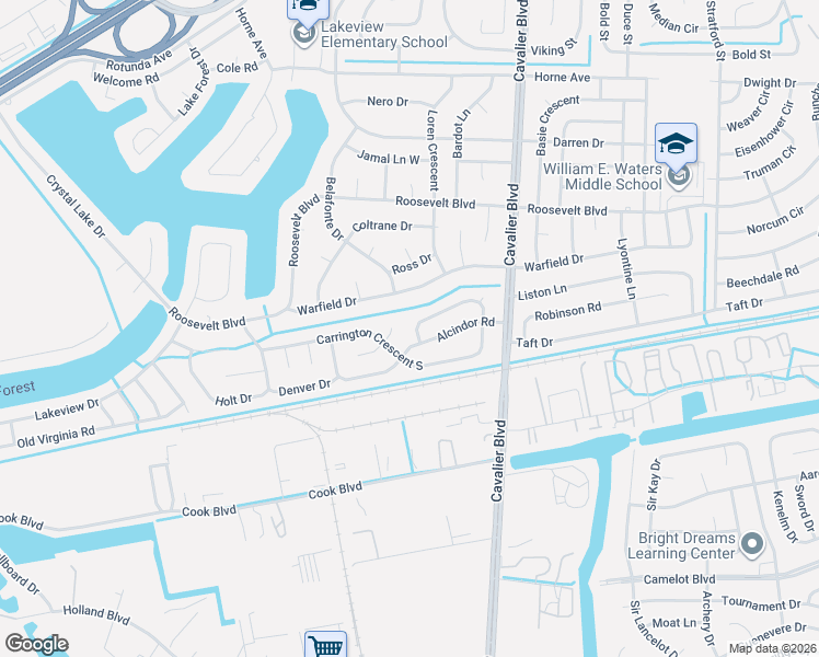 map of restaurants, bars, coffee shops, grocery stores, and more near 3 Carrington Court East in Portsmouth