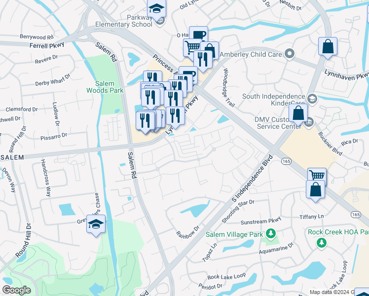 map of restaurants, bars, coffee shops, grocery stores, and more near 1688 Avalene Way in Virginia Beach