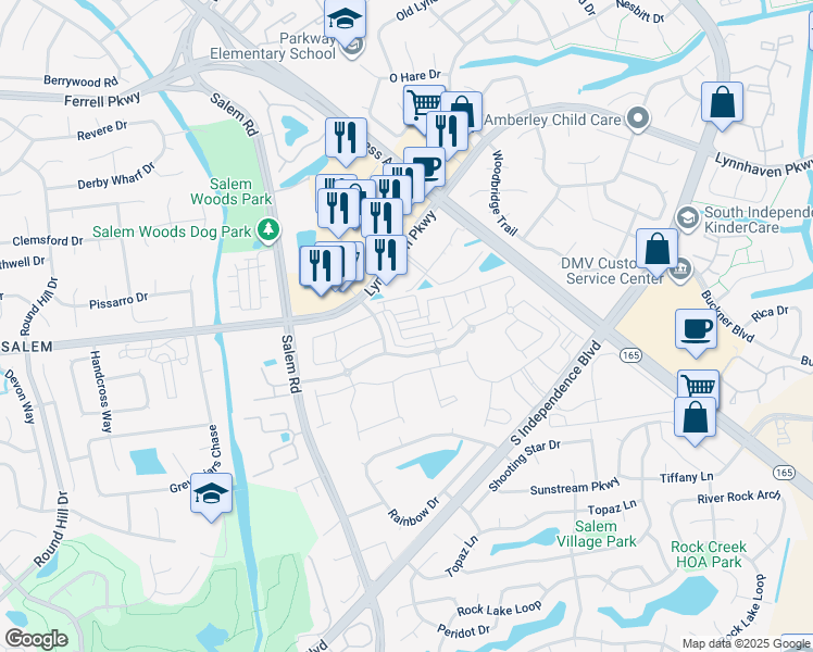 map of restaurants, bars, coffee shops, grocery stores, and more near 1688 Avalene Way in Virginia Beach