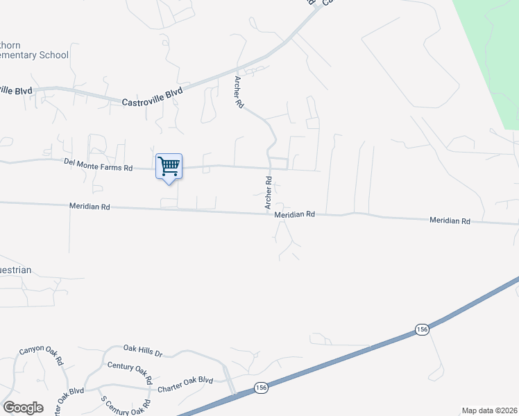 map of restaurants, bars, coffee shops, grocery stores, and more near 8842 Archer Road in Salinas