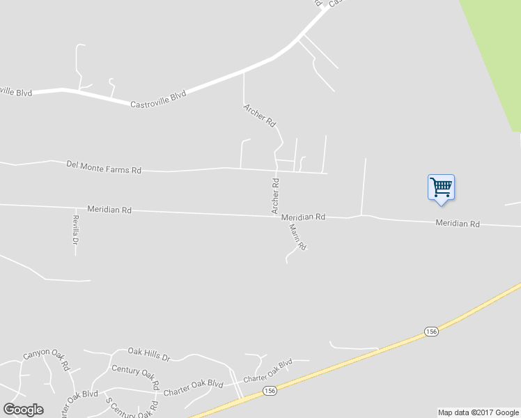 map of restaurants, bars, coffee shops, grocery stores, and more near 8842 Archer Road in Salinas