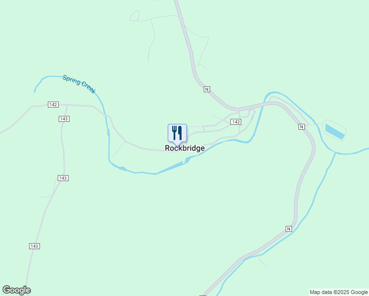 map of restaurants, bars, coffee shops, grocery stores, and more near in Rockbridge