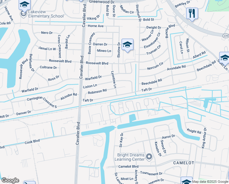 map of restaurants, bars, coffee shops, grocery stores, and more near 1810 Lyontine Lane in Portsmouth