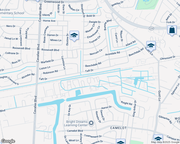 map of restaurants, bars, coffee shops, grocery stores, and more near 513 Taft Drive in Portsmouth