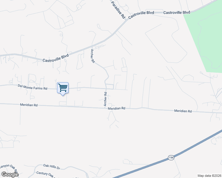 map of restaurants, bars, coffee shops, grocery stores, and more near 15769 Del Monte Farms Rd in Castroville