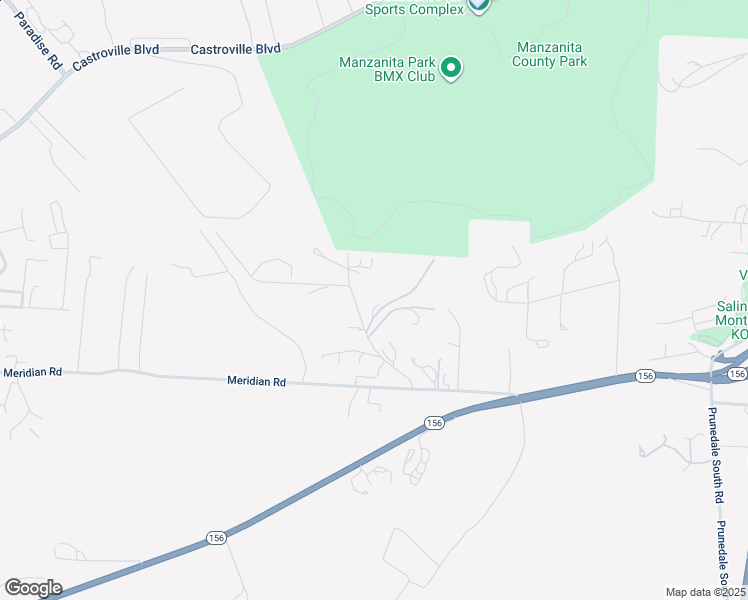 map of restaurants, bars, coffee shops, grocery stores, and more near 8697 Dyer Road in Salinas