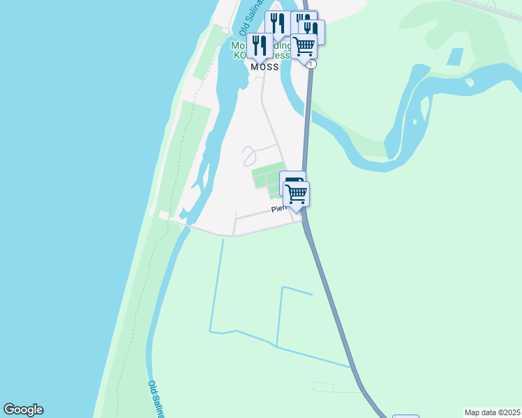 map of restaurants, bars, coffee shops, grocery stores, and more near 10933 Pieri Court in Moss Landing