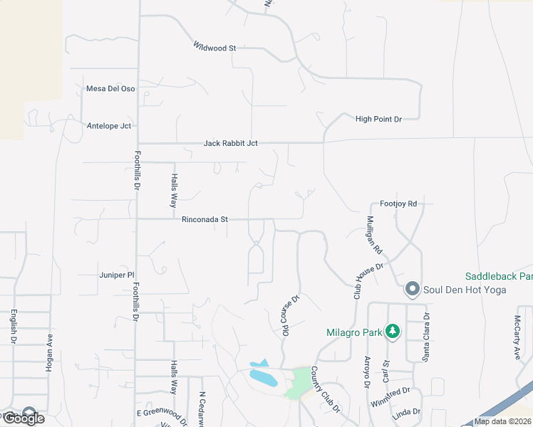 map of restaurants, bars, coffee shops, grocery stores, and more near 6200 Rinconada Street in Farmington