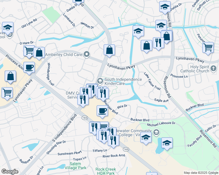 map of restaurants, bars, coffee shops, grocery stores, and more near 3506 Dublin Court in Virginia Beach
