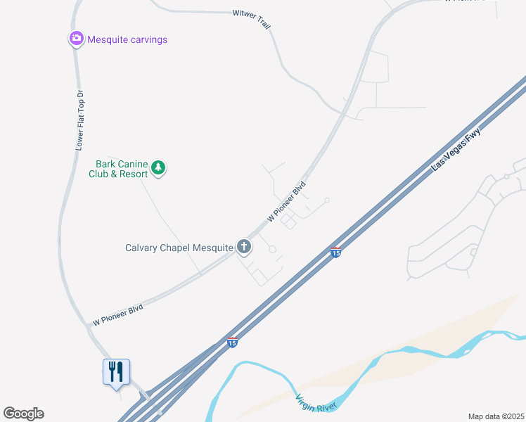 map of restaurants, bars, coffee shops, grocery stores, and more near 629 Cyrus McCormick Court in Mesquite
