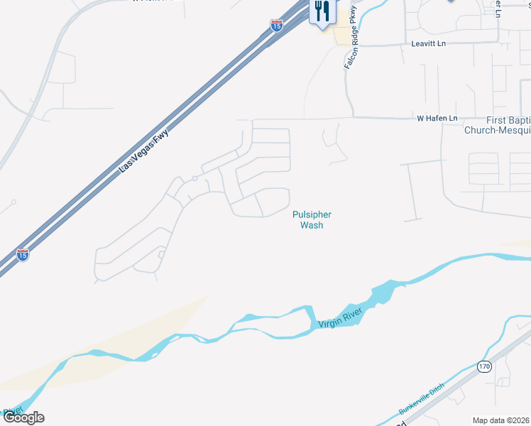 map of restaurants, bars, coffee shops, grocery stores, and more near 1211 Madrigal Drive in Mesquite