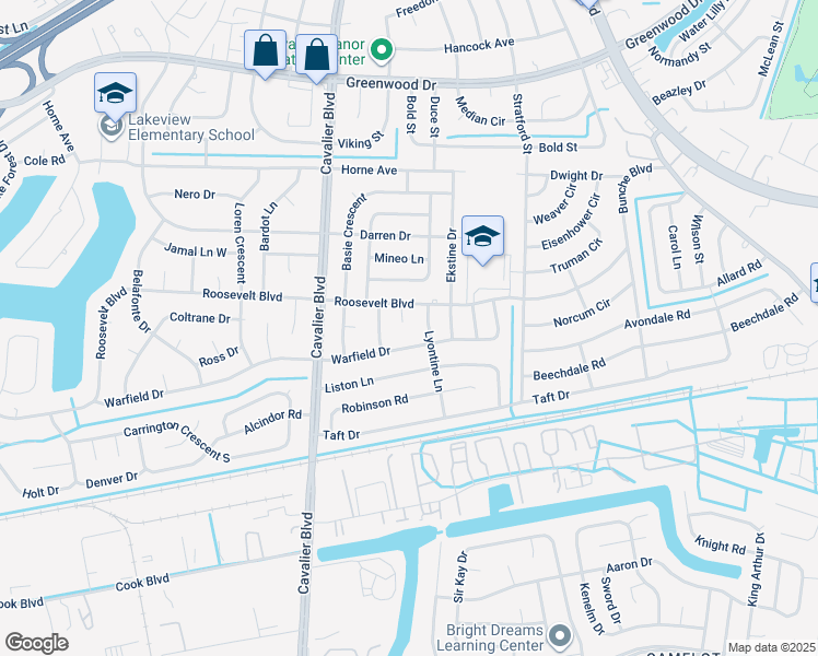 map of restaurants, bars, coffee shops, grocery stores, and more near 5 Larosa Court in Portsmouth