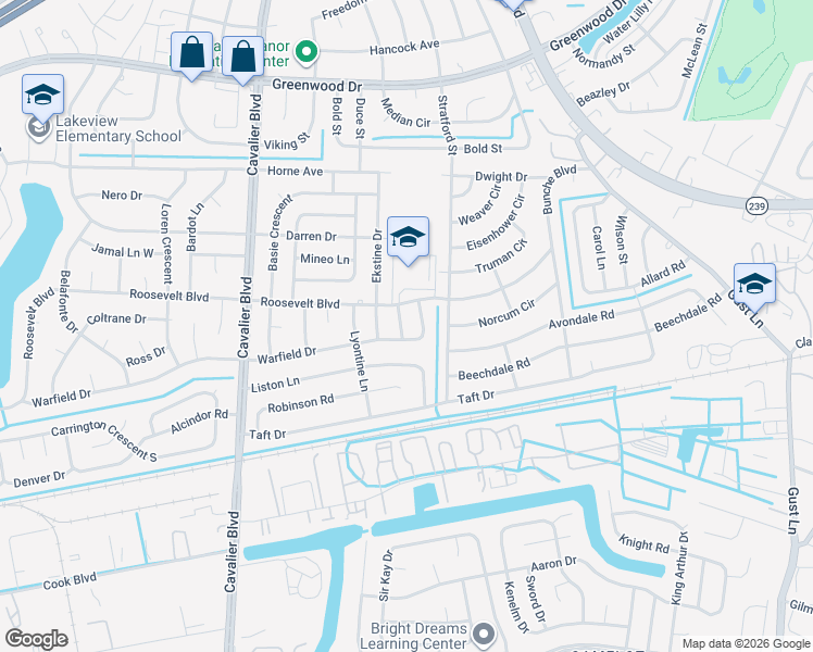 map of restaurants, bars, coffee shops, grocery stores, and more near 1604 Welk Street in Portsmouth
