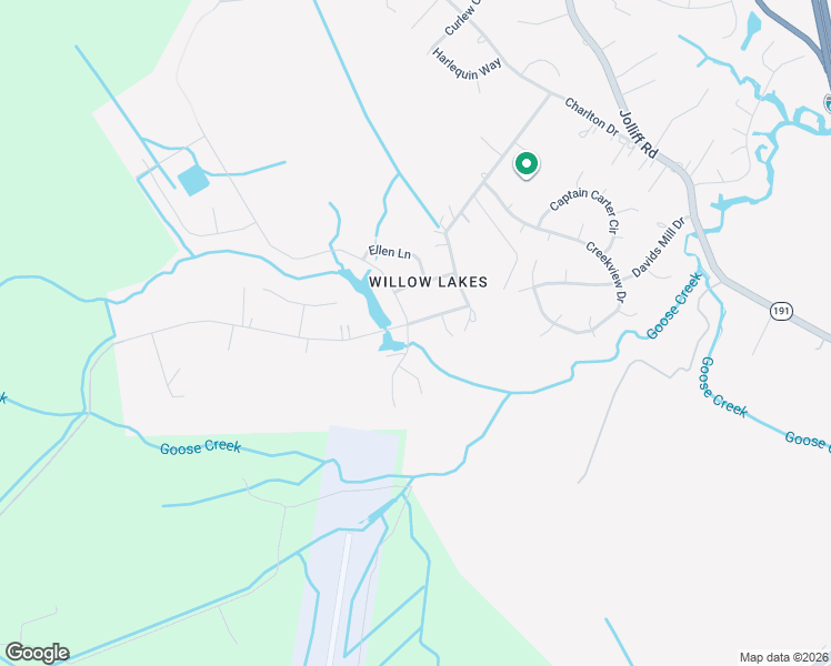 map of restaurants, bars, coffee shops, grocery stores, and more near 1208 Willow Lakes Court in Chesapeake