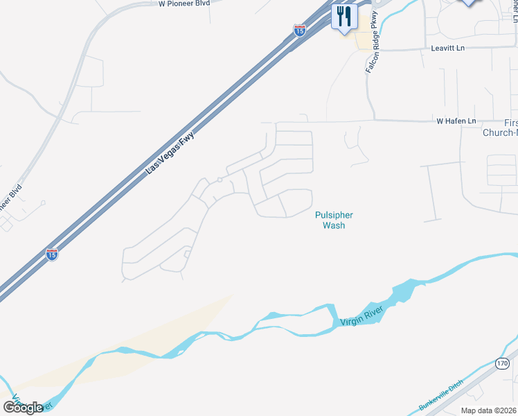 map of restaurants, bars, coffee shops, grocery stores, and more near 1254 Augusta Hills Street in Mesquite