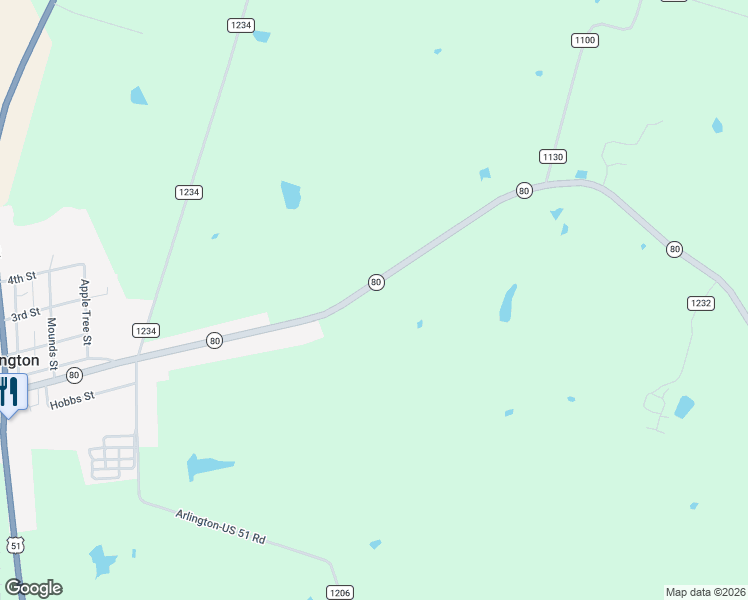 map of restaurants, bars, coffee shops, grocery stores, and more near 1011 Kentucky 80 in Arlington