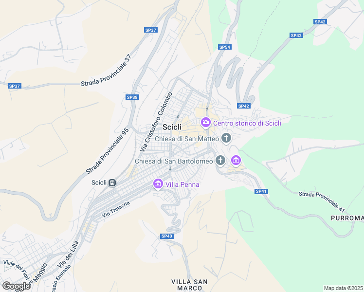 map of restaurants, bars, coffee shops, grocery stores, and more near 241 Corso Umberto I in Scicli
