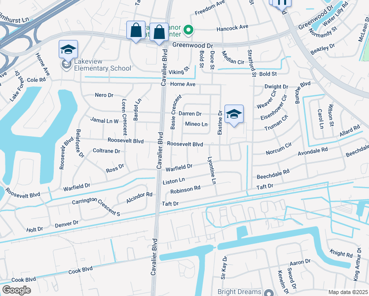 map of restaurants, bars, coffee shops, grocery stores, and more near 1600 Marciano Drive in Portsmouth