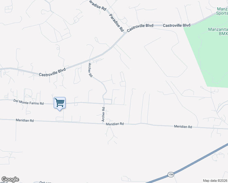 map of restaurants, bars, coffee shops, grocery stores, and more near 15769 Del Monte Farms Road in Castroville