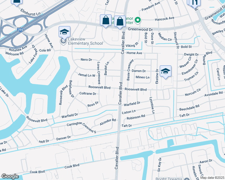 map of restaurants, bars, coffee shops, grocery stores, and more near 2 Vaughn Court in Portsmouth