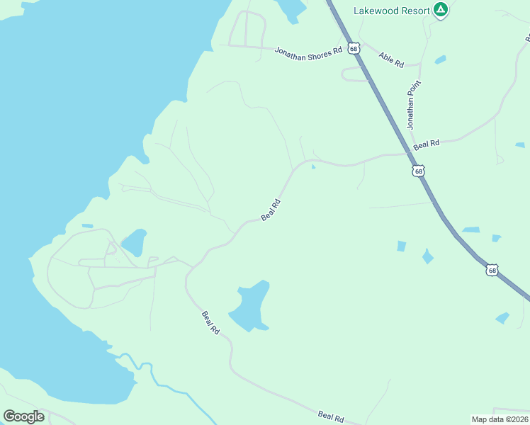 map of restaurants, bars, coffee shops, grocery stores, and more near 3400 Beal Road in Hardin