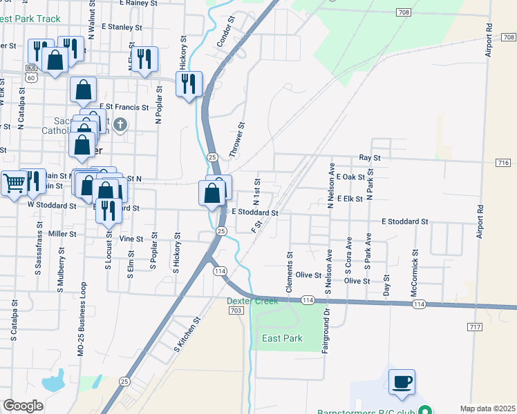 17 North 1st Street, Dexter MO Walk Score