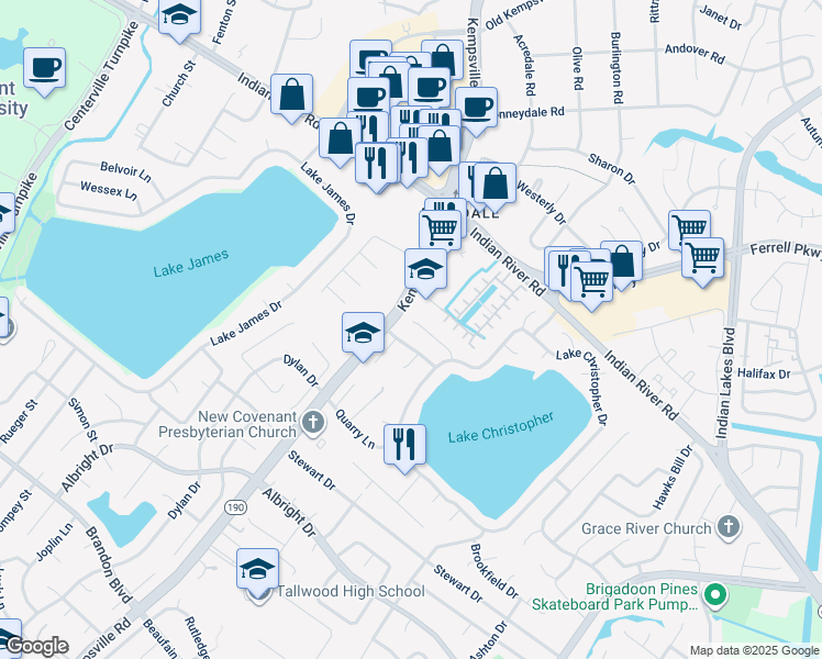 map of restaurants, bars, coffee shops, grocery stores, and more near 5229 Shorebreeze Court in Virginia Beach