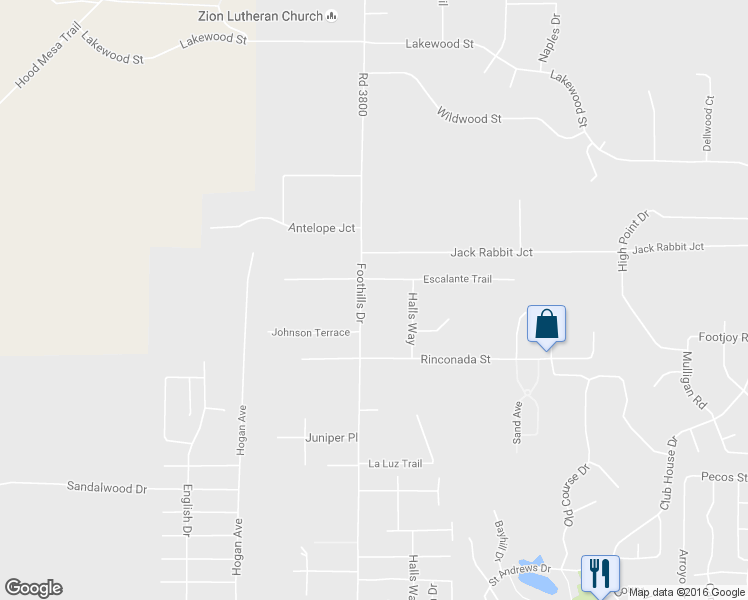 map of restaurants, bars, coffee shops, grocery stores, and more near 6800 Foothills Drive in Farmington