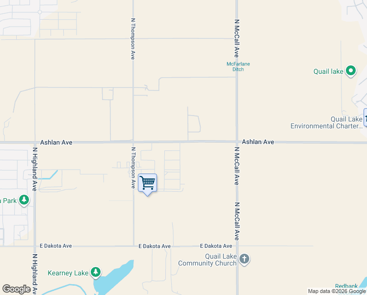 map of restaurants, bars, coffee shops, grocery stores, and more near 3215 Lourdes Avenue in Clovis