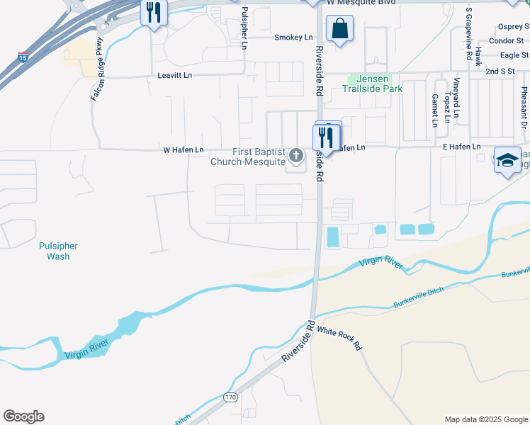 map of restaurants, bars, coffee shops, grocery stores, and more near 567 Lonesome Dove Drive in Mesquite