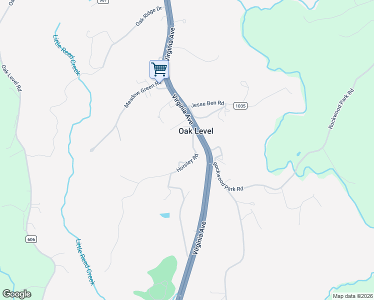map of restaurants, bars, coffee shops, grocery stores, and more near Horsley Road in Bassett