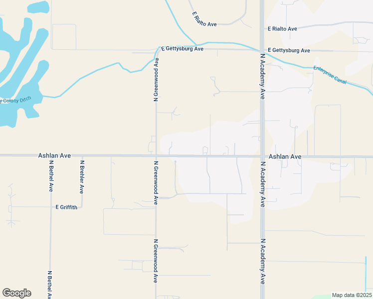 map of restaurants, bars, coffee shops, grocery stores, and more near 12664 East Ashlan Avenue in Sanger
