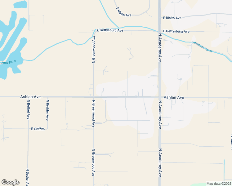 map of restaurants, bars, coffee shops, grocery stores, and more near 12664 East Ashlan Avenue in Sanger