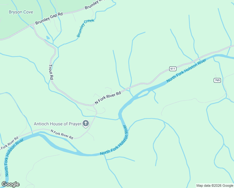 map of restaurants, bars, coffee shops, grocery stores, and more near 19668 North Fork River Road in Abingdon