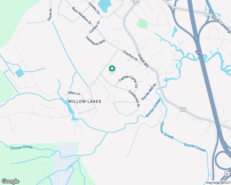 map of restaurants, bars, coffee shops, grocery stores, and more near 1201 Elverton Court in Chesapeake