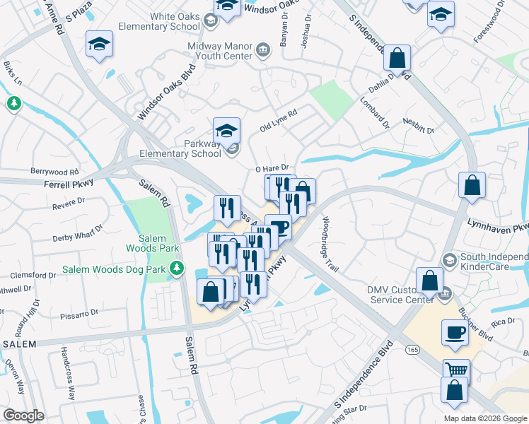 map of restaurants, bars, coffee shops, grocery stores, and more near 4157 Macarthur Road in Virginia Beach