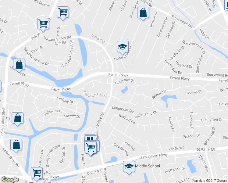 map of restaurants, bars, coffee shops, grocery stores, and more near 1413 Carabao Circle in Virginia Beach