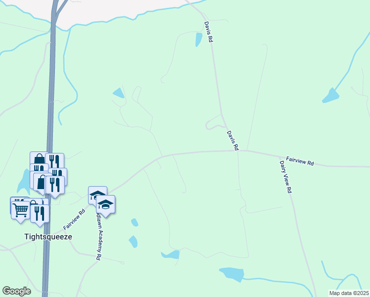 map of restaurants, bars, coffee shops, grocery stores, and more near 917 Fairview Road in Chatham