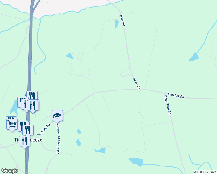 map of restaurants, bars, coffee shops, grocery stores, and more near 917 Fairview Road in Chatham