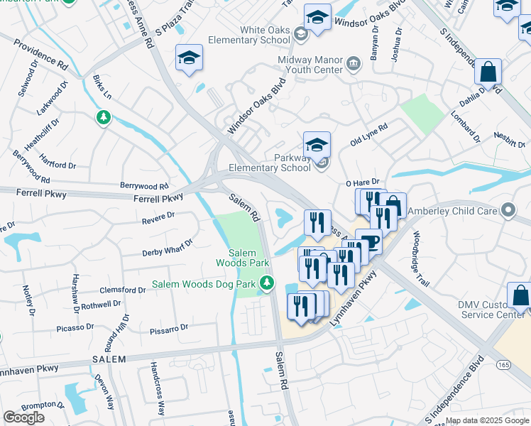 map of restaurants, bars, coffee shops, grocery stores, and more near 4392 Trafton Arch in Virginia Beach