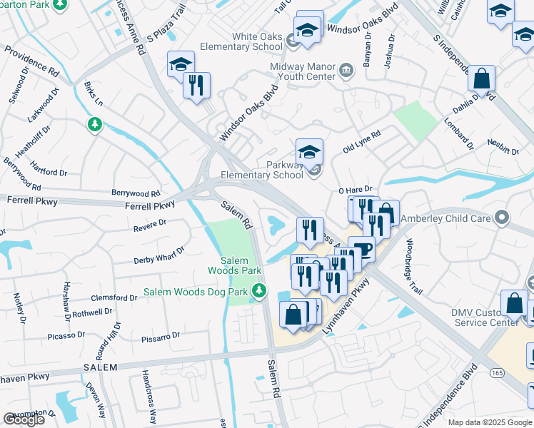 map of restaurants, bars, coffee shops, grocery stores, and more near 4391 Trafton Arch in Virginia Beach