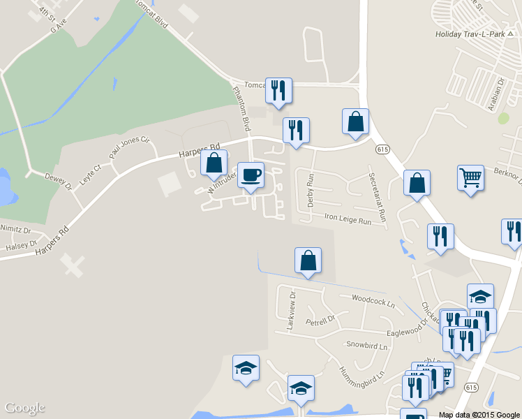 map of restaurants, bars, coffee shops, grocery stores, and more near 1374 Skyhawk Circle in Virginia Beach