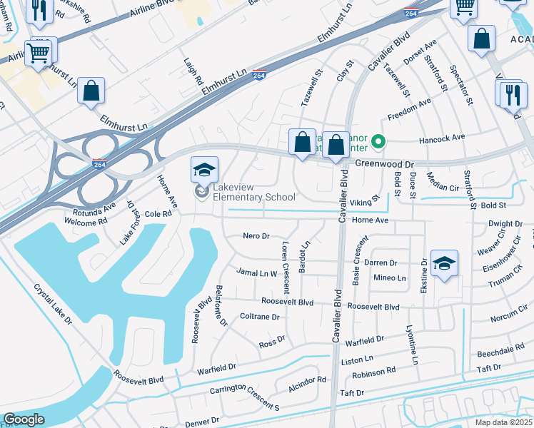 map of restaurants, bars, coffee shops, grocery stores, and more near 200 Wynn Street in Portsmouth