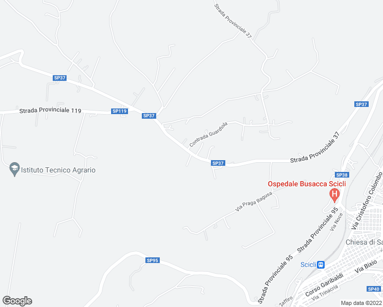 map of restaurants, bars, coffee shops, grocery stores, and more near 53 Strada Provinciale 37 in Scicli