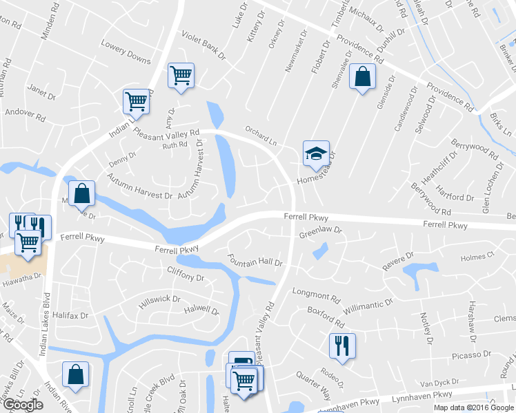 map of restaurants, bars, coffee shops, grocery stores, and more near 1317 Hammerhead Lane in Virginia Beach