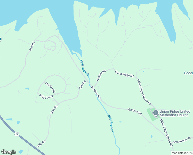 map of restaurants, bars, coffee shops, grocery stores, and more near 85 Hughes Road in Benton